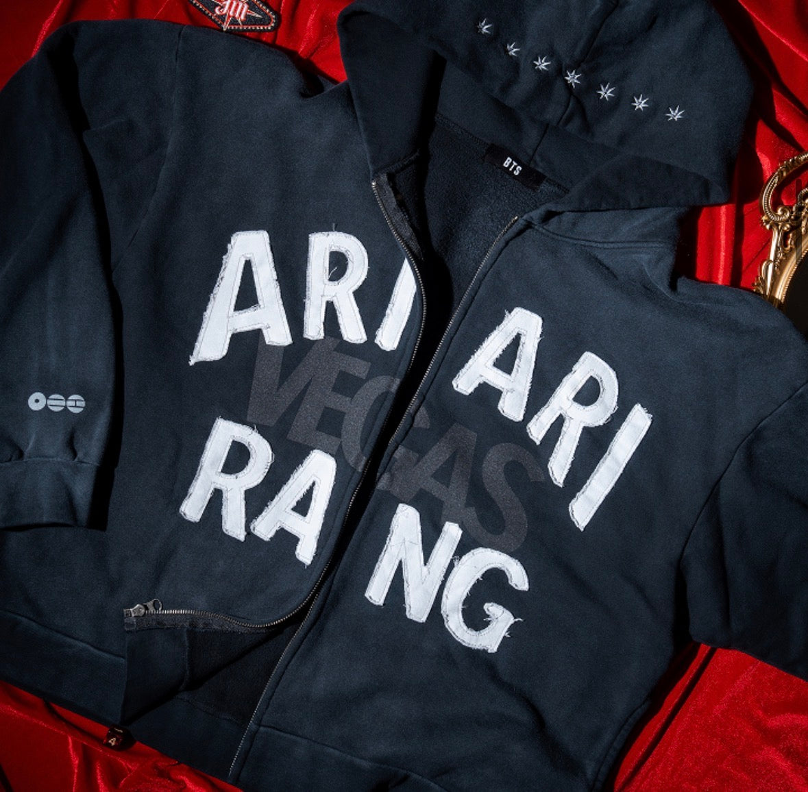 BTS Las Vegas pop up Zip up hoodie