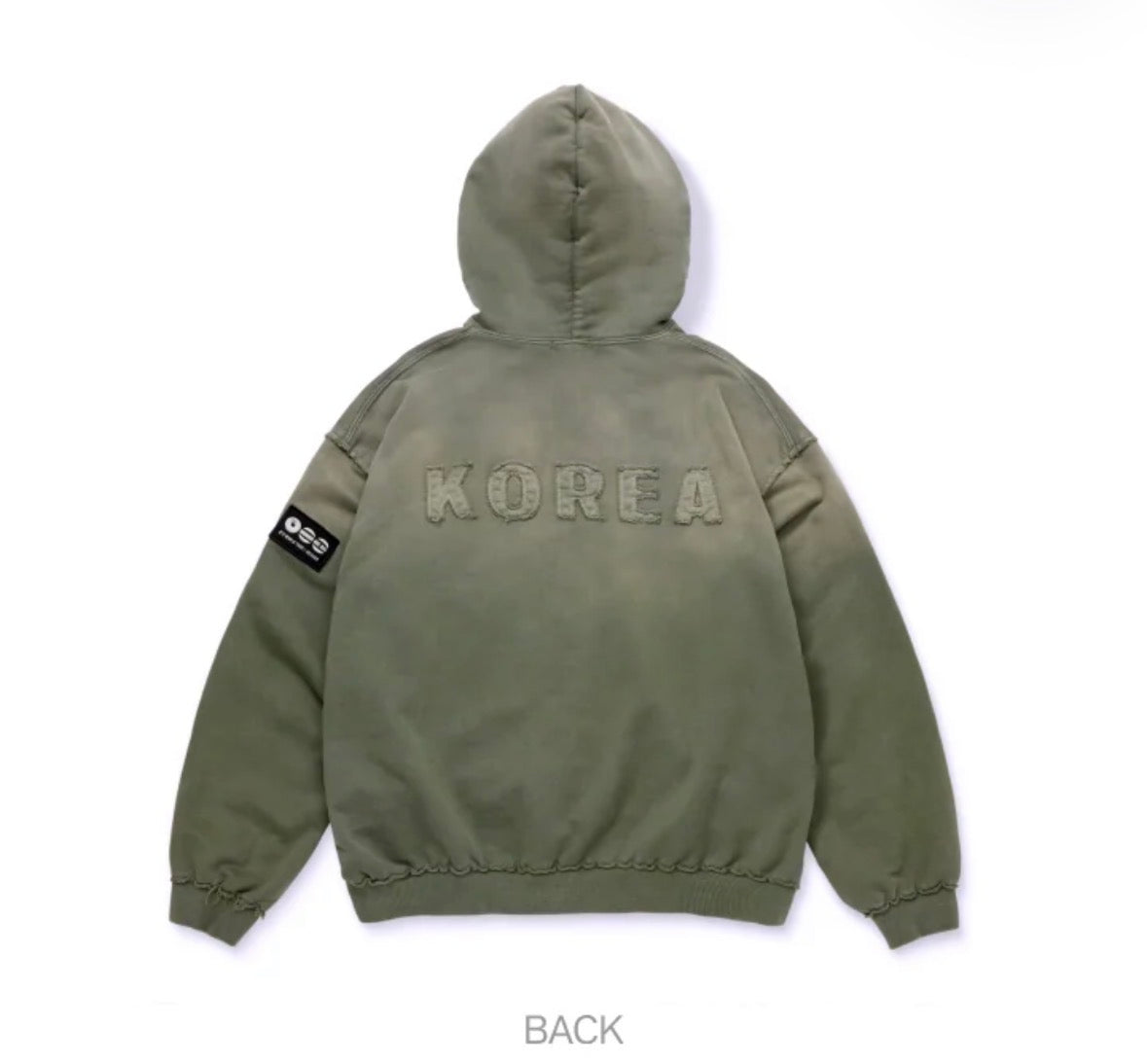 OFFICIAL BTS green tour zip up hoodie (Korea)