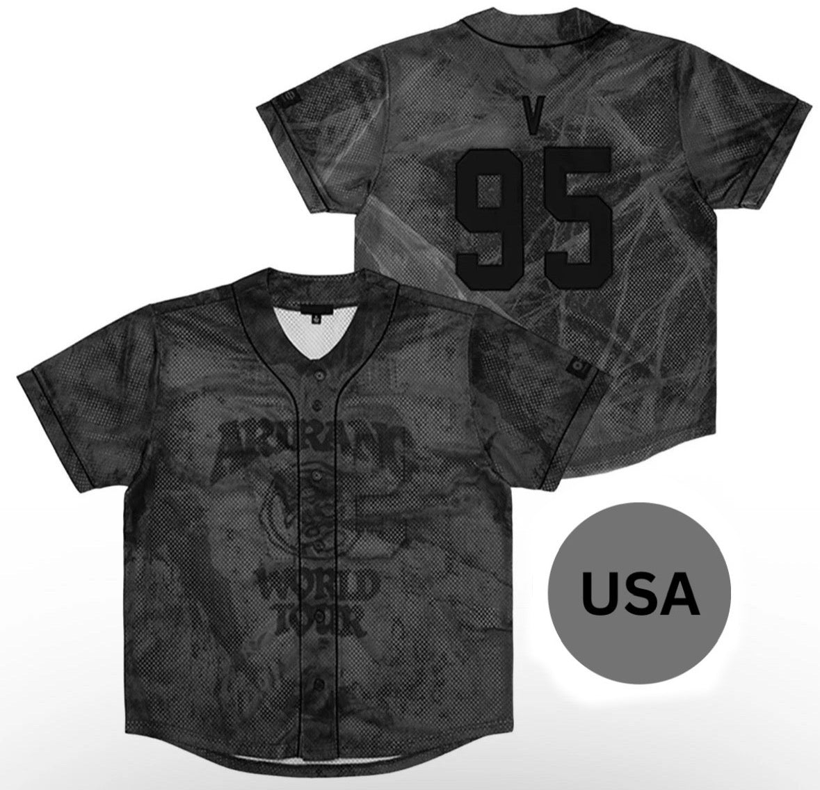 V Black jersey s/s