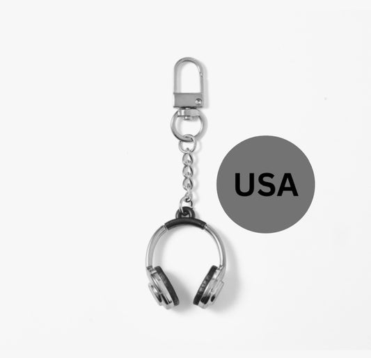 Headphones keyring