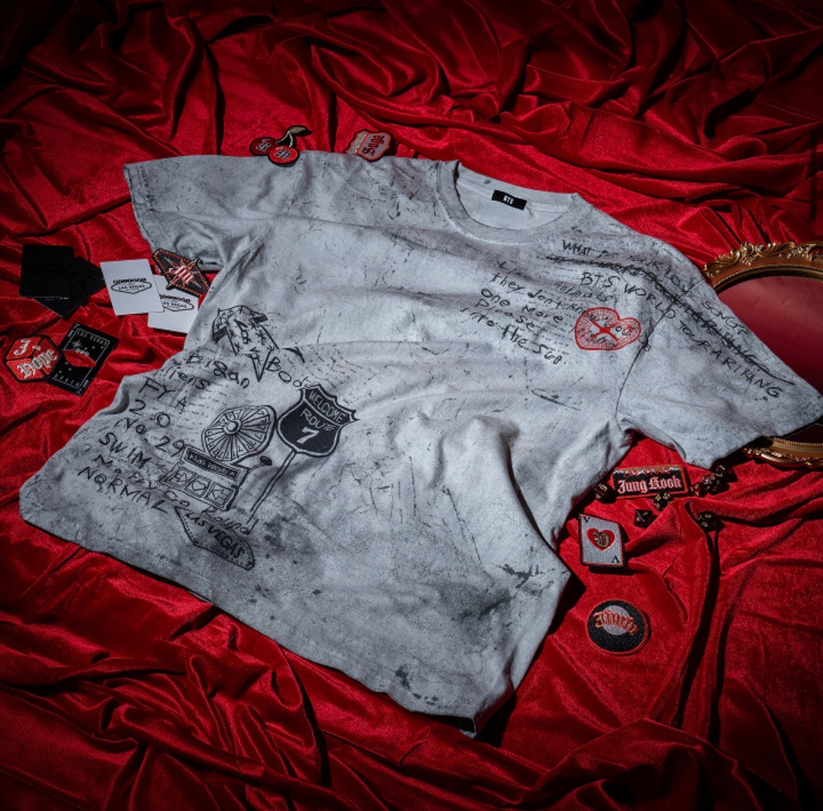BTS Las Vegas pop up S/S T shirt (grey)