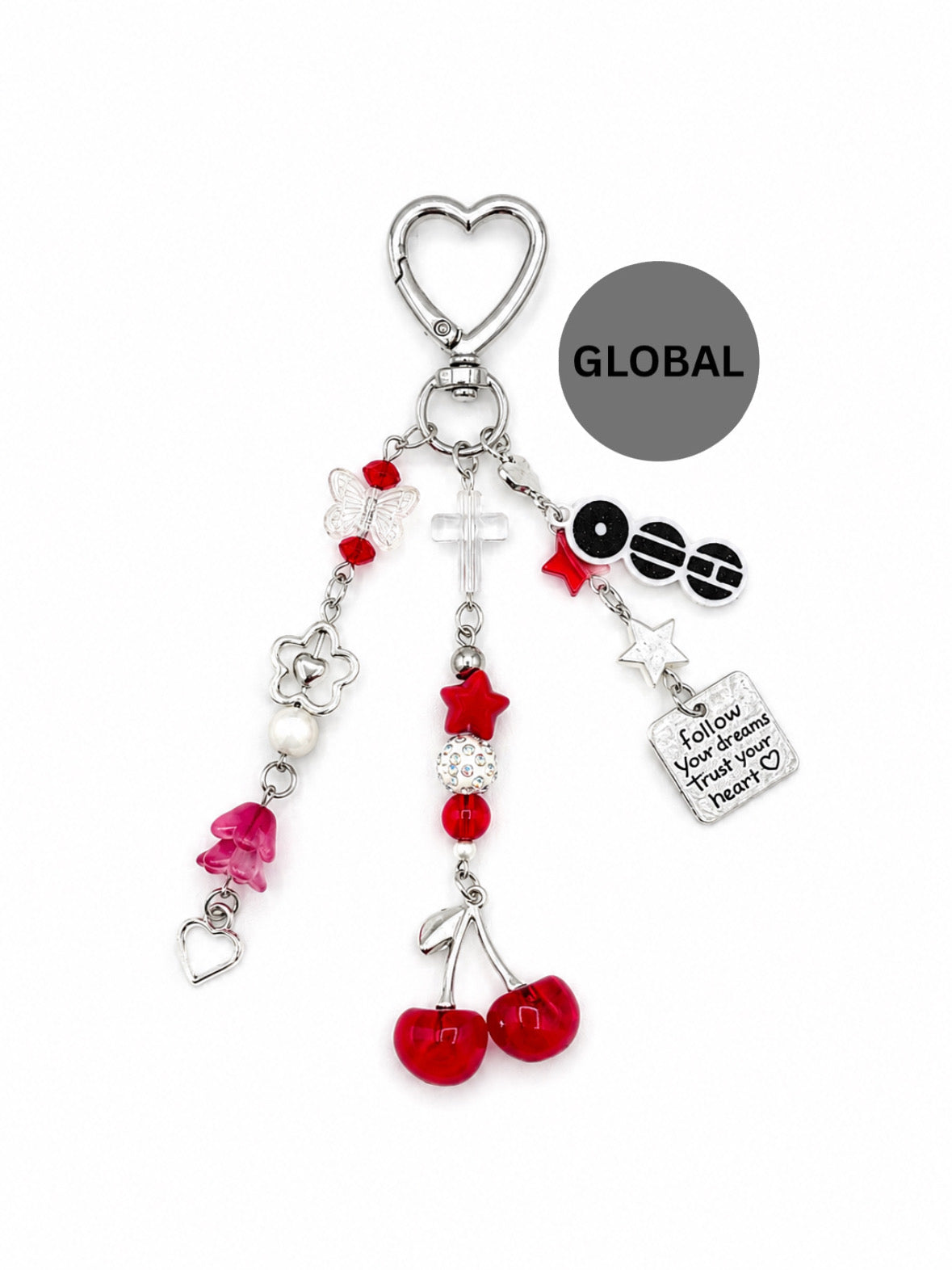 Cherry Keychain (red)