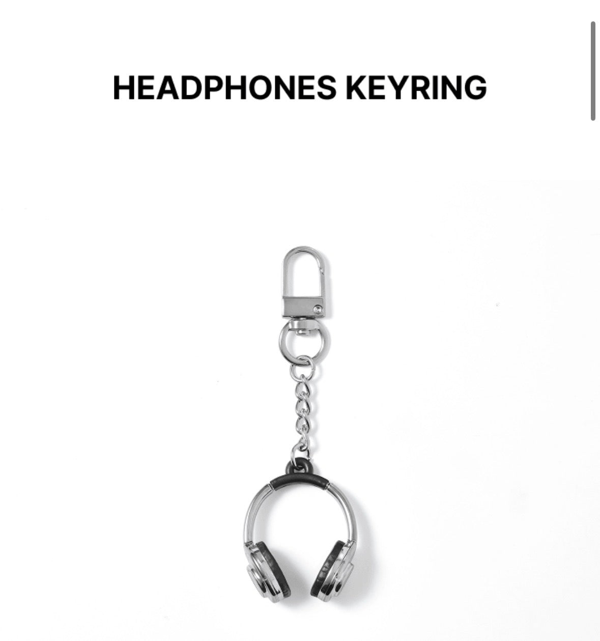 Headphones keyring